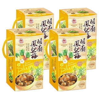 順泰 台灣關廟鳳梨梅, 400g, 4盒