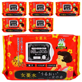 AZZEEN 芝研 女憂水 五月艾淨透亮白面膜 Set 32片 親膚彈性 拉提肌膚 亮白保濕, 6包