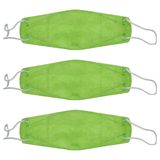 淨新科技 4D成人立體細耳醫療口罩, 25片, 3盒, 青綠色