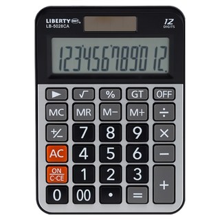 LIBERTY 利百代 12位元 計算機, LB-5028CA, 1個, 銀色