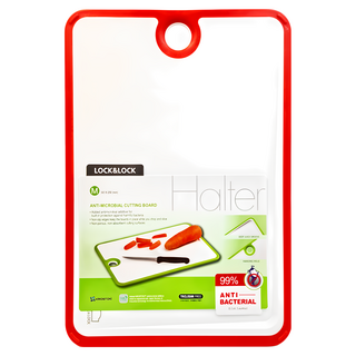 LocknLock 樂扣樂扣 抗菌砧板 CSC503O-OCH, 白色 + 紅色, 1個
