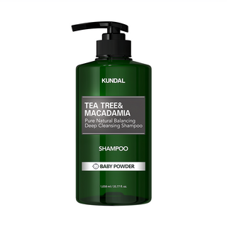 KUNDAL 昆黛爾 茶樹&澳洲堅果控油洗髮精 Baby Powder, 1.058L, 1瓶