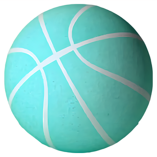 ROAR PU靜音籃球 5號球（綠色）, 21cm, 1顆