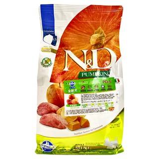 Farmina 法米納 ND 成犬 天然南瓜無穀糧 小顆粒 狗飼料, 其他肉類, 800g, 1袋