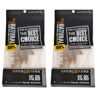 NATURAL FARM 自然牧場 紐西蘭天然狗零食 馬筋 無人工色素, 30g, 2包