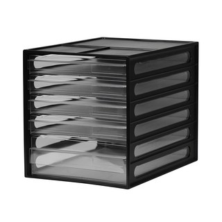 文件管家 桌上型資料櫃, 5層, 黑色