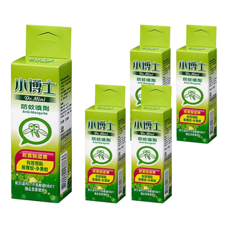 小博士 防蚊噴劑，有效預防病媒蚊、小黑蚊，不含敵避DEET，適合全家使用, 60ml, 5瓶