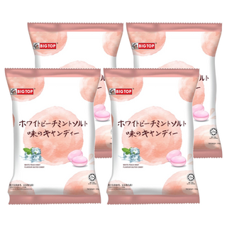 BIG TOP 水蜜桃薄荷味鹽糖, 100g, 4袋