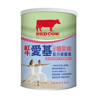 RED COW 紅牛 愛基均衡及糖尿病配方營養素, 含豐富膳食纖維, 添加三價鉻, 優質複合蛋白質, 900g, 1罐