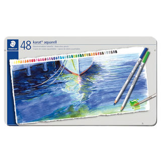 STAEDTLER 施德樓 Karat Aquarell 水彩色鉛筆, 48色, 1盒