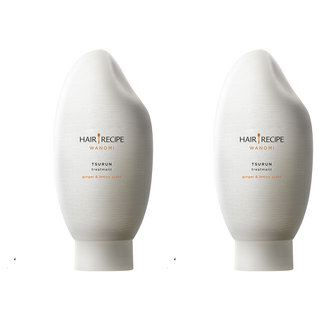 HAIR RECIPE 髮的食譜 米糠溫養修護護髮精華素 檸檬生薑 溫和養護頭皮 髮絲綻放光澤, 350ml, 2瓶