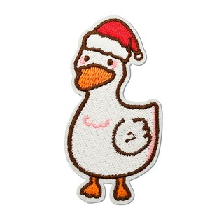 你好 刺繡貼紙 台灣製, 鴨子, 1張