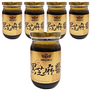 皇翊食品 100%純黑芝麻醬 (全素), 220g, 5罐