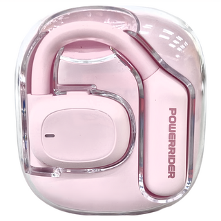 POWERRIDER OWS 開放式舒感耳機 S600, 電池容量80mAh, Type-C充電, ABS材質, 櫻花粉