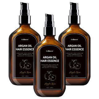 Celluver 韓方摩洛哥香氛免沖洗護髮油 金香閃閃 爽朗花果香 黃 100ml 3瓶, 3件