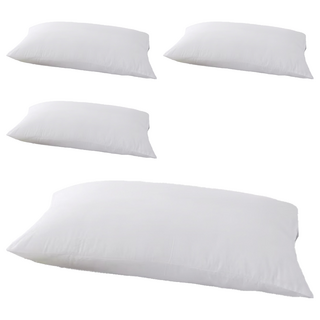 Ishur 伊舒爾 3M吸濕排汗抗菌枕 表布100%超細纖維 內容物:100% A級空中纖維 台灣製造, 75 x 45 x 18cm, 4個