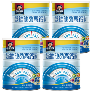 QUAKER 桂格 維他命高鈣奶粉, 825g, 4罐