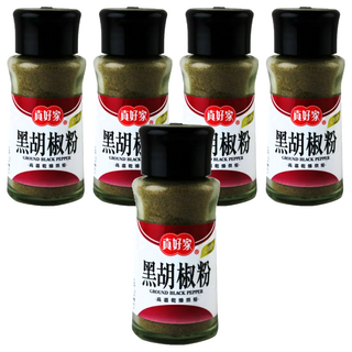 真好家 黑胡椒粉 - 高溫乾燥烘焙, 30g, 5瓶
