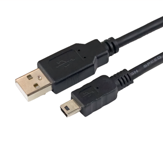 POLYWELL 寶利威爾 USB2.0 USB-A-Mini-USB 充電傳輸線 PW15-W45-M774, 3m, 黑色, 1條