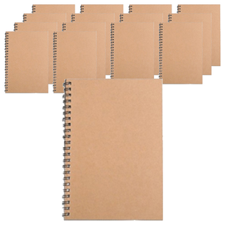 A5筆記本 Set 5 横線/方格內頁 14.2 x 20.3cm, 牛皮, 15本