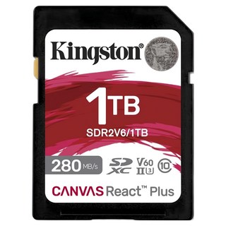 Kingston 金士頓 Canvas React Plus SDXC 記憶卡 SDR2V6, 1個, 1TB