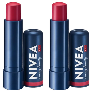 NIVEA 妮維雅 香榭紅唇輕吻護唇膏, 熔岩玫瑰紅, 4.8g, 2件