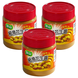 梨山牌 細滑花生醬, 甜香口味 全素 台灣製造 340g/罐, 3罐