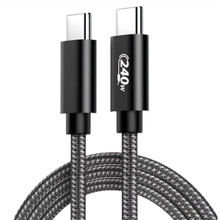 Kamera 佳美能 SB4 EPR 240W 5A PD3.1 Type-C 超高速充電線, 1m, 黑色, 1條