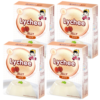 SIGNWIN 三得冠 荔枝果凍粉, 簡單自製小甜點, DIY 輕鬆做, 成分自然, 台灣製造, 100g, 4盒