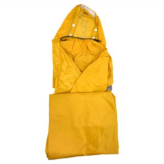 JAR嚴選 一件式戴袖口斗篷雨衣 陽黃色 牛津布, 均碼