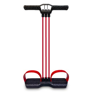 Bridgeport 台灣橋堡 第3代多功能編織帶/腳蹬/拉力器/瘦腿 台灣製, 1組, 紅色 + 黑色