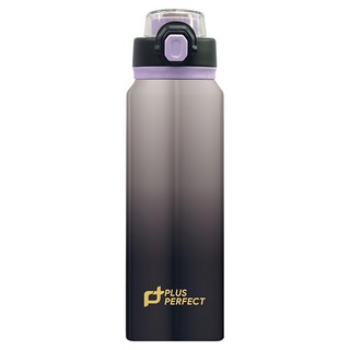 PLUS PERFECT 理想 晶鑽316陶瓷運動彈跳杯, 漸層黑, 750ml, 1個