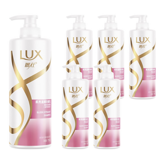 LUX 麗仕 柔亮直順洗髮乳, 750g, 6瓶