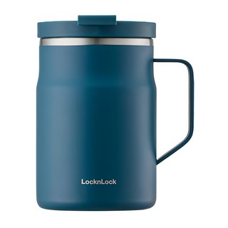 LocknLock 樂扣樂扣 都會密封馬克咖啡杯 475ml, 孔雀綠, 1個