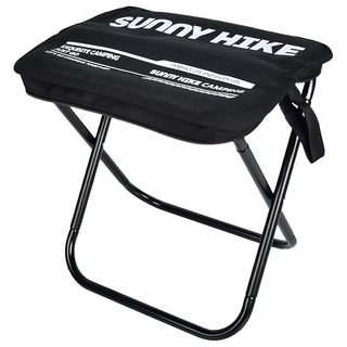 SUnnY HIKE 鋁合金收納包變形椅/戰術椅/摺疊椅/露營椅, 黑色, 1個