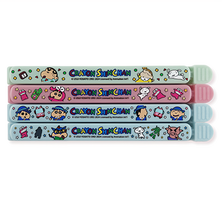 Miravivi 蠟筆小新密封夾4件組 密封防潮 保鮮收納 零食夾, A款, 1組