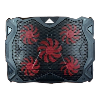 e-kit 逸奇 11cm紅光五風扇 酷涼筆電散熱墊 CKT-K11 USB供電, 黑色 + 紅色, 1個