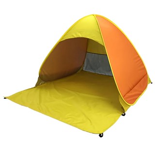 vanibaby 秒開抗UV遮陽帳篷 XL無門款, 防紫外線90%以上, 3成人或5小孩, 橘色, 0人