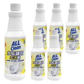 do it 多益得 ALL Clean 水垢鏽斑去污劑 浴室馬桶清潔劑 白色洗臉台適用, 500g, 6瓶