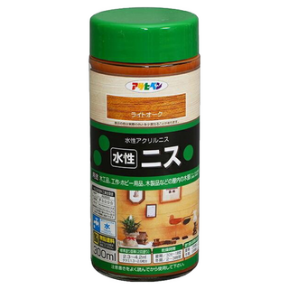 ASAHIPEN 朝日塗料 水性木器著色清漆 淺橡木款 300ml, 1罐