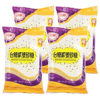 台糖 貳號砂糖, 500g, 4包