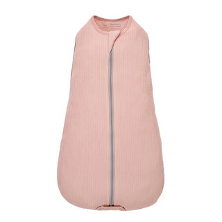 ku.ku duckbill 酷咕鴨 plus竹纖羅紋成長懶人包巾，柔軟親膚，四季通用，寶寶安睡好物, 1入, 自然粉