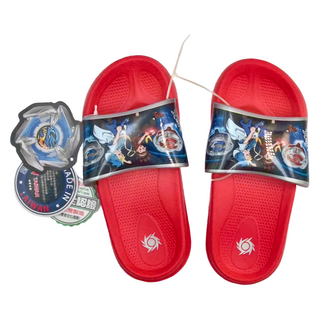 BEYBLADE X 戰鬥陀螺X 拖鞋 尺寸 17.0-22.0, 藍色 + 紅色