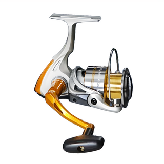 okuma 寶熊釣具 捲線器 Spinning 猴 MONKEY 鋁線杯 2 + 1BB, 銀色 + 黃色 + 黑色, 1組, MO2000