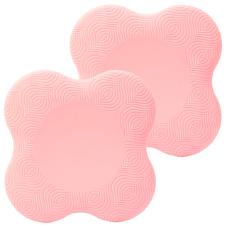 瑜珈跪墊 PU材質 適用於瑜珈 平板支撐 伸展運動 四種顏色, 20 x 20 x 1cm, 粉色, 2個