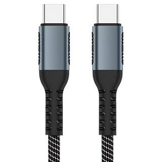 UniSync Type-C 5A 100W PD筆電超極速快充電傳輸線, 2m, 黑色, 1條