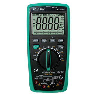 Pro'sKit 寶工 聯機型多功能數位電錶 MT-1820N 189 x 88 x 56mm 380g, 1個