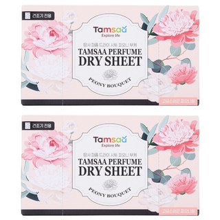 Tamsaa 衣物柔軟香氛烘衣片 Peony Bouquet, 130張, 2盒