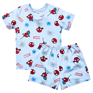 ONEDER 旺達棉品 兒童款 短袖套裝 漫威蜘蛛人圖案 台灣製