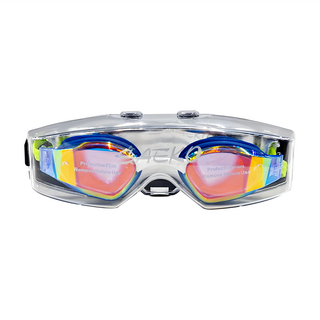 SAEKO 鍍膜三鐵廣角泳鏡 鑽石切割 抗UV防霧鏡片, 藍綠, 不適用, 1個